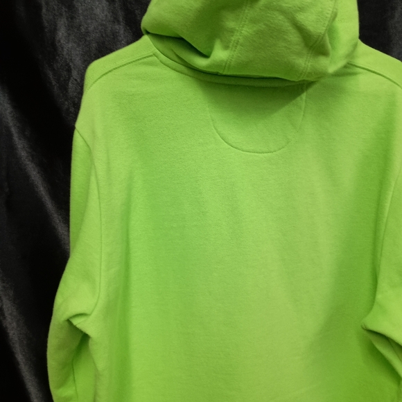 Lime green SEATTLE SOUNDERS raise your scarves  pull over hoodie size men's XL - Picture 6 of 13